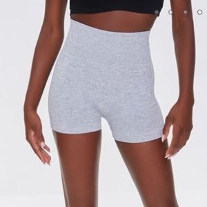 Heather grey workout shorts